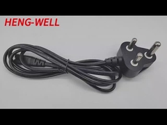 अनुकूलित 16A 250V 3Pin पीवीसी भारत पावर एक्सटेंशन कॉर्ड