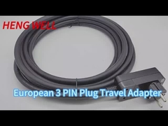 EU 3PIN ट्रैवल एडाप्टर