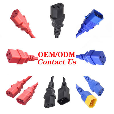 10A 250V एक्सटेंशन पावर कॉर्ड IEC C13 C14 C19 से C20 C21 एक्सटेंशन कॉर्ड
