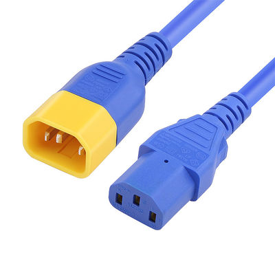C13 C14 कंप्यूटर एक्सटेंशन कॉर्ड के लिए पावर केबल UL VDE IEC 1.2m 1.5m 1.8m