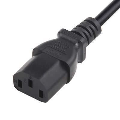 250V C13 दक्षिण अफ्रीका पावर कॉर्ड 3 पिन एक्सटेंशन प्लग कंप्यूटर के लिए