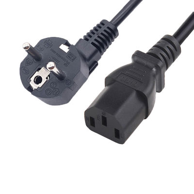 16A 250V 3 पिन VDE C13 EU पावर कॉर्ड