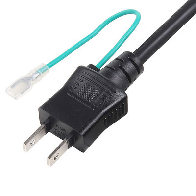 जेईटी अनुमोदन जापान पावर केबल, 125V PSE 2 पिन ग्राउंड वायर एसी पावर कॉर्ड