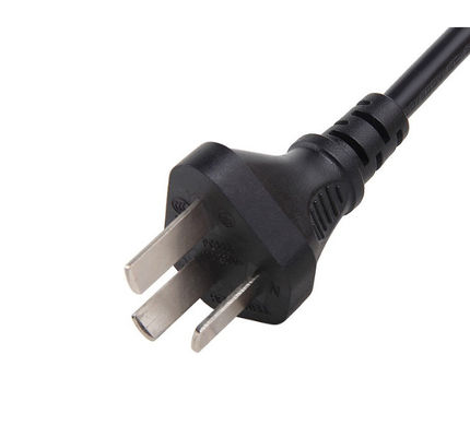 6.8 मिमी 3 पिन प्लग पावर कॉर्ड, 10A 250V चीन एसी पावर कॉर्ड अनुकूलित रंग