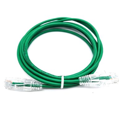 वाटरप्रूफ Cat6A UTP 4PR RJ45 कनेक्टर 28AWG पैच कॉर्ड केबल पीवीसी जैकेट के साथ LAN नेटवर्क पर लागू होता है
