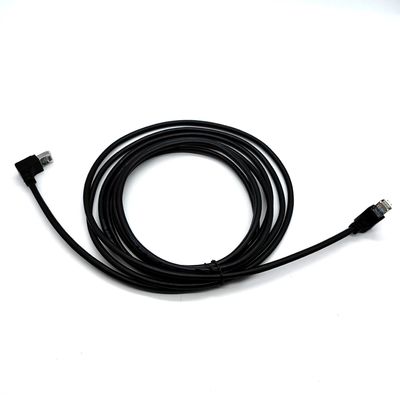 जंपर 90 डिग्री कैट5ई FTP 28AWG 4PAIRS ईथरनेट केबल RJ45 पैच कॉर्ड केबल LAN नेटवर्क OEM सेवा के लिए