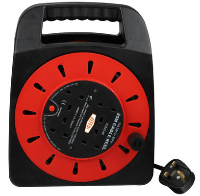 यूके मोबाइल केबल रील आउटडोर मोबाइल सॉकेट व्हील रील स्पूल चार सोकेट केबल रील पावर केबल