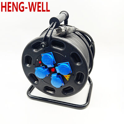 16A रिसाव सुरक्षा स्विच केबल रील वायर गेज 3 1.50 2.50 वर्ग मिमी अधिकतम क्षमता 100 मीटर केबल हैंडलिंग के लिए डिज़ाइन किया गया